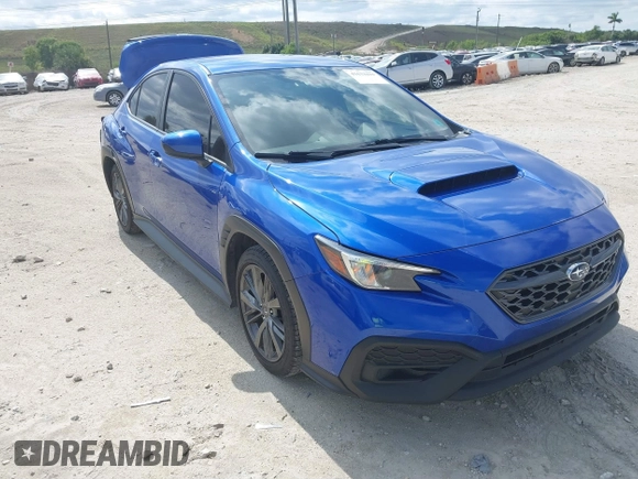 2022 Subaru WRX with VIN JF1VBAA60N9016362, listed as a IAAI auction lot 41633421 with 47,467 mi miles. Bid and sale history available at carsss.com. Image 1.