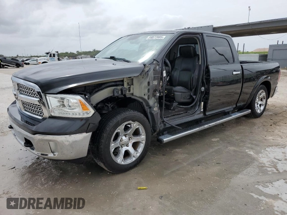 2017 Ram 1500 Laramie with VIN 1C6RR7VTXHS593558, listed as a Copart auction lot 59872005 with 149,080 mi miles and Salvage title. Bid and sale history available at DreamBid. Image 1.