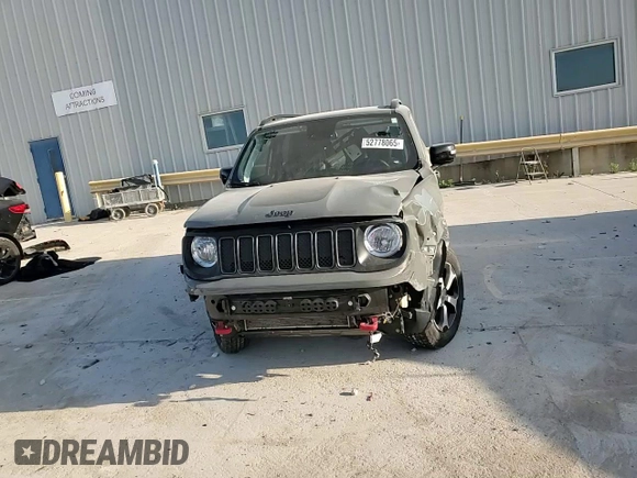 2022 Jeep Renegade Trailhawk with VIN ZACNJDC19NPN63173, listed as a Copart auction lot 52778065 with 18,988 mi miles and Salvage Title. Bid and sale history available at DreamBid. Image 11.