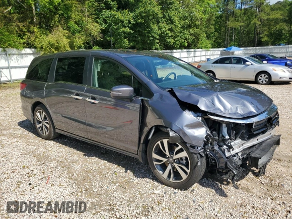 2024 Honda Odyssey Touring with VIN 5FNRL6H8XRB039009, listed as a Copart auction lot 56136305 with Not provided miles and Salvage title. Bid and sale history available at DreamBid. Image 4.