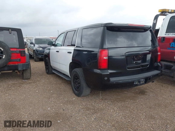 2020 Chevrolet Tahoe Commercial with VIN 1GNLCDEC4LR175924, listed as a IAAI auction lot 42636494 with 108,086 mi miles and . Bid and sale history available at DreamBid. Image 3.