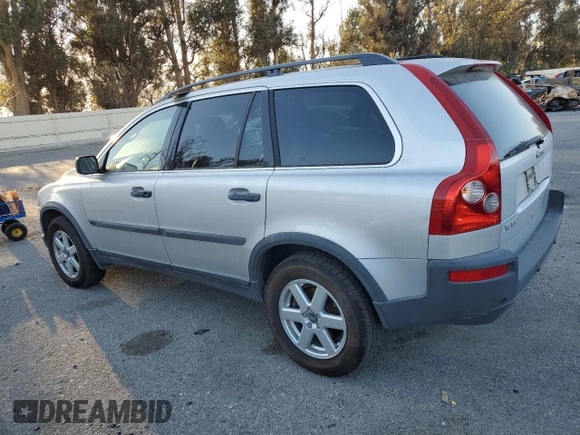 2005 Volvo XC90 with VIN YV1CY592X51198587, listed as a Copart auction lot 87095654 with 193,784 mi miles and Salvage Title. Bid and sale history available at carsss.com. Image 2.