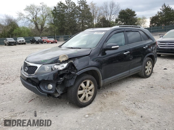 2013 Kia Sorento LX with VIN 5XYKT4A67DG406156, listed as a Copart auction lot 51666395 with 146,981 mi miles and Clean Title. Bid and sale history available at carsss.com. Image 1.
