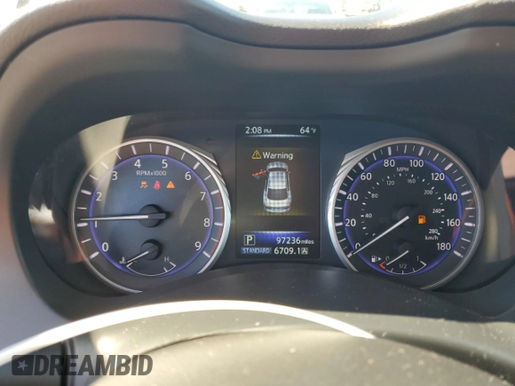 2016 Infiniti Q50 Premium with VIN JN1EV7AR7GM346372, listed as a Copart auction lot 48469255 with 97,236 mi miles and Salvage Title. Bid and sale history available at DreamBid. Image 9.