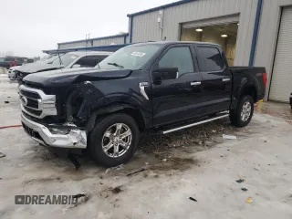 2022 Ford F-150 XL with VIN 1FTEW1EPXNKD65345, listed as a Copart auction lot 43412035 with 56,312 mi miles and Salvage Title. Bid and sale history available at carsss.com. Image 1.