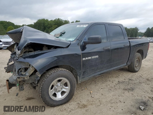 2012 Ram 1500 Tradesman with VIN 1C6RD6KP8CS113798, listed as a Copart auction lot 72913574 with 196,333 mi miles and Salvage title. Bid and sale history available at DreamBid. Image 1.