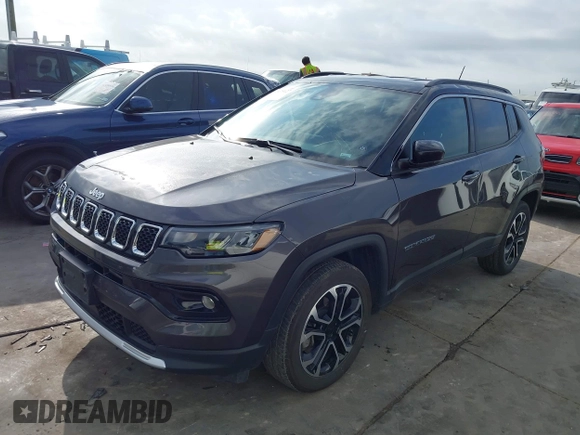 2024 Jeep Compass Limited with VIN 3C4NJDCN1RT596947, listed as a IAAI auction lot 42475127 with 35,210 mi miles and . Bid and sale history available at DreamBid. Image 19.