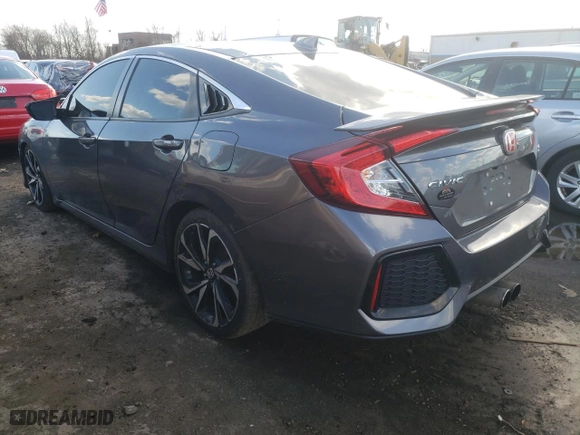 2018 Honda Civic Si Sedan with VIN 2HGFC1E56JH705752, listed as a Copart auction lot 50153765 with NaN miles and Salvage Title. Bid and sale history available at carsss.com. Image 2.