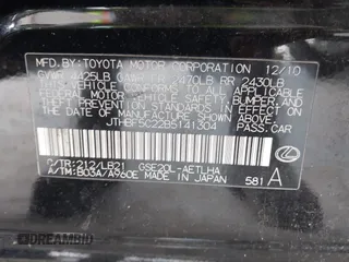 2011 Lexus IS 250 z VIN JTHBF5C22B5141304, wystawiony jako IAAI lot #42407737 z przebiegiem 99 433 mil mil oraz . Historia ofert i sprzedaży dostępna na DreamBid. Obrazek 9.