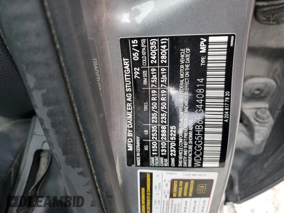 2015 Mercedes-Benz GLK 350 with VIN WDCGG5HB6FG440814, listed as a Copart auction lot 54490295 with 111,409 mi miles and Clean Title. Bid and sale history available at DreamBid. Image 12.