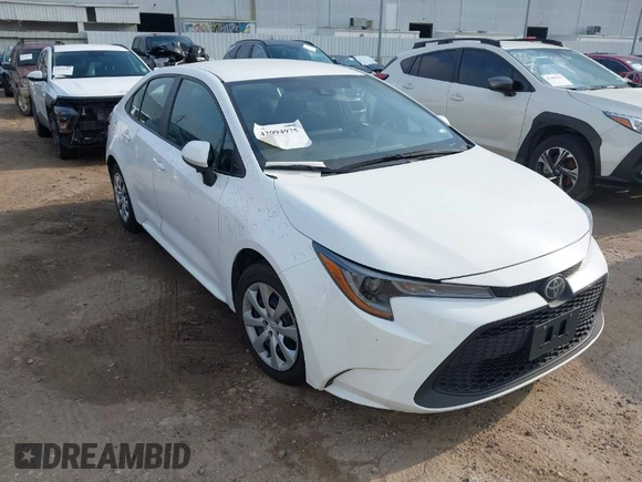 2022 Toyota Corolla LE with VIN 5YFEPMAE9NP357743, listed as a IAAI auction lot 42094975 with 55,775 mi miles. Bid and sale history available at carsss.com. Image 1.