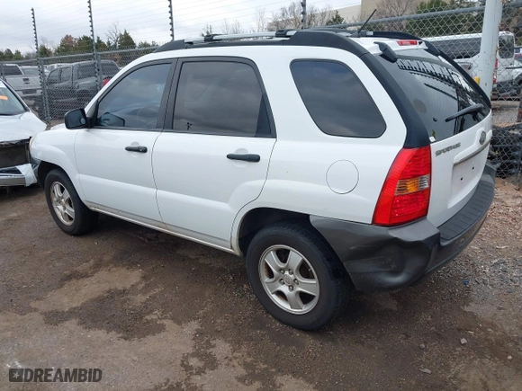2008 Kia Sportage LX with VIN KNDJF724487492045, listed as a IAAI auction lot 41108512 with 316,740 mi miles. Bid and sale history available at carsss.com. Image 3.