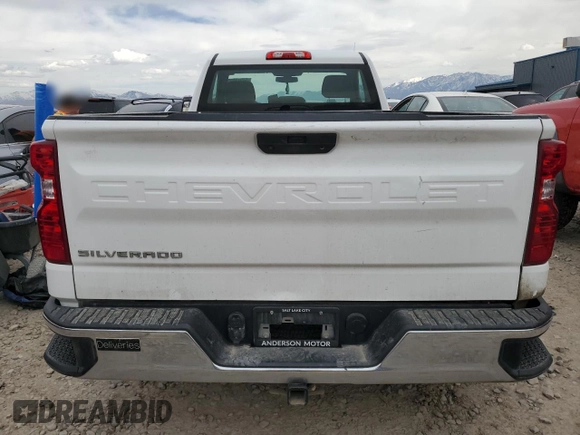 2021 Chevrolet Silverado 1500 Work Truck with VIN 3GCNWAEFXMG209030, listed as a Copart auction lot 50943855 with 60,987 mi miles and Salvage Title. Bid and sale history available at carsss.com. Image 6.