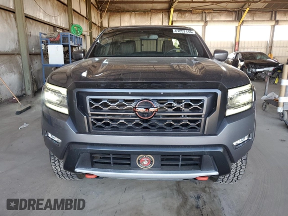 2022 Nissan Frontier SV with VIN 1N6ED1EK8NN663334, listed as a Copart auction lot 61857445 with 29,747 mi miles and Salvage title. Bid and sale history available at DreamBid. Image 5.
