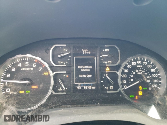 2019 Toyota Tundra SR5 z VIN 5TFAY5F19KX853792, wystawiony jako Copart lot #88676095 z przebiegiem 56 109 mil mil oraz Szkoda całkowita • Salvage title. Historia ofert i sprzedaży dostępna na DreamBid. Obrazek 9.