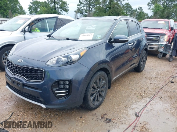 2019 Kia Sportage EX with VIN KNDPN3AC3K7569882, listed as a IAAI auction lot 42094311 with 67,816 mi miles and . Bid and sale history available at DreamBid. Image 2.