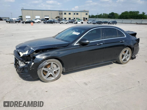 2018 Mercedes-Benz E-Class E 300 with VIN WDDZF4JBXJA445196, listed as a Copart auction lot 53596555 with 0 mi miles and Salvage Title. Bid and sale history available at carsss.com. Image 1.
