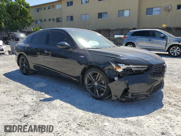 2024 Acura Integra w/A-Spec Package with VIN 19UDE4H30RA002395, listed as a Copart auction lot 48757405 with 7,493 mi miles and Salvage Title. Bid and sale history available at carsss.com. Image 4.