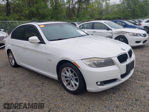 2010 BMW 3 Series 328i with VIN WBAPH7G59ANM52662, listed as a IAAI auction lot 42170338 with 163,648 mi miles and . Bid and sale history available at carsss.com. Image 1.