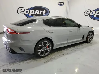 2021 Kia Stinger GT2 with VIN KNAE55LC7M6088183, listed as a Copart auction lot 44681654 with 13,208 mi miles and Clean Title. Bid and sale history available at carsss.com. Image 3.