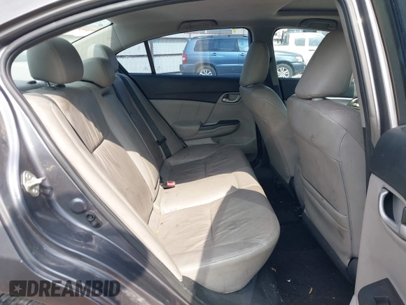 2015 Honda Civic EX-L with VIN 2HGFB2F96FH515127, listed as a IAAI auction lot 42164707 with 206,066 mi miles and . Bid and sale history available at carsss.com. Image 8.