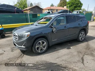2020 GMC Terrain SLT z VIN 3GKALVEV1LL125257, wystawiony jako Copart lot #59213155 z przebiegiem 79 243 mil mil oraz Szkoda całkowita • Salvage title. Historia ofert i sprzedaży dostępna na DreamBid. Obrazek 1.