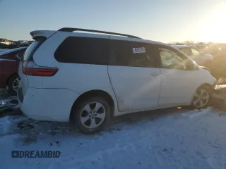2015 Toyota Sienna LE AAS with VIN 5TDKK3DC6FS587173, listed as a Copart auction lot 45931635 with 0 mi miles and Non Repairable. Bid and sale history available at carsss.com. Image 3.