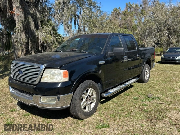 2005 Ford F-150 XLT with VIN 1FTPW12575KE12987, listed as a Copart auction lot 48539135 with 217,115 mi miles and Salvage Title. Bid and sale history available at carsss.com. Image 2.