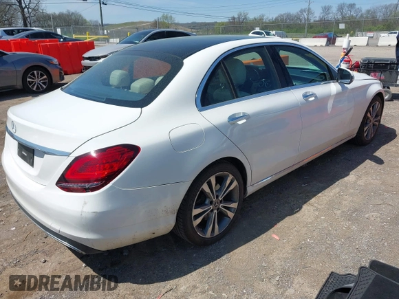 2019 Mercedes-Benz C 300 with VIN 55SWF8DB8KU310676, listed as a IAAI auction lot 41932900 with 37,800 mi miles and . Bid and sale history available at DreamBid. Image 4.
