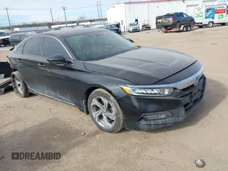 2020 Honda Accord EX-L with VIN 1HGCV2F57LA004141, listed as a IAAI auction lot 41378271 with 105,351 mi miles and . Bid and sale history available at DreamBid. Image 1.