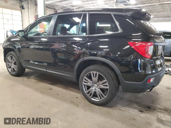 2021 Honda Passport EX-L with VIN 5FNYF8H58MB037157, listed as a Copart auction lot 58828074 with 25,890 mi miles and Salvage Title. Bid and sale history available at carsss.com. Image 2.