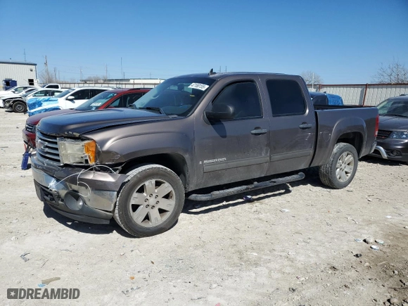 2008 GMC Sierra 1500 SLT with VIN 2GTEC13J081327098, listed as a Copart auction lot 47188155 with 255,495 mi miles and Salvage Title. Bid and sale history available at carsss.com. Image 1.