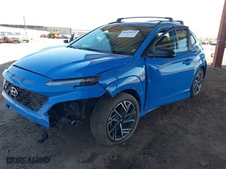 2022 Hyundai Kona N Line with VIN KM8K33A36NU824980, listed as a IAAI auction lot 41814053 with 1 mi miles. Bid and sale history available at carsss.com. Image 17.