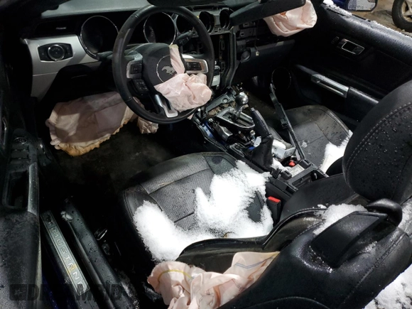 2015 Ford Mustang EcoBoost Premium z VIN 1FATP8UH2F5387031, wystawiony jako Copart lot #46362525 z przebiegiem Nie podano mil oraz Szkoda całkowita • Salvage title. Historia ofert i sprzedaży dostępna na DreamBid. Obrazek 8.