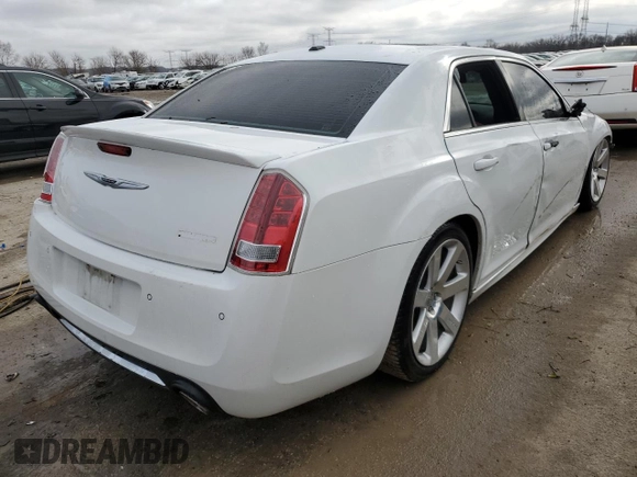 2012 Chrysler 300 SRT8 with VIN 2C3CCAFJ0CH801820, listed as a Copart auction lot 86644424 with 40,285 mi miles and Salvage Title. Bid and sale history available at carsss.com. Image 3.