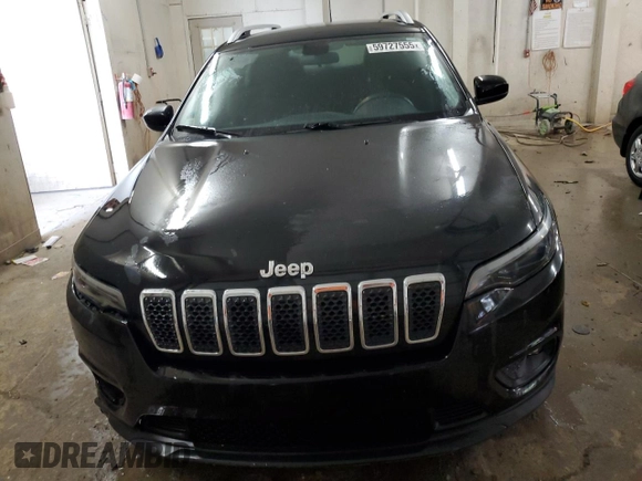 2019 Jeep Cherokee Latitude with VIN 1C4PJLCB9KD396600, listed as a Copart auction lot 59727555 with 125,893 mi miles and Salvage title. Bid and sale history available at DreamBid. Image 5.