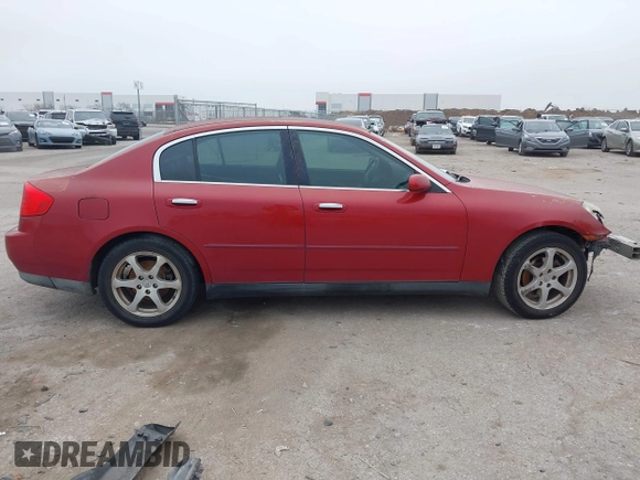 2003 Infiniti G35 w/Leather with VIN JNKCV51E33M306630, listed as a IAAI auction lot 41518649 with 173,087 mi miles. Bid and sale history available at carsss.com. Image 14.