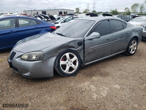 2008 Pontiac Grand Prix GXP with VIN 2G2WC55C581112024, listed as a Copart auction lot 69037534 with 143168 miles and Salvage Title. Bid and sale history available at carsss.com. Image 1.