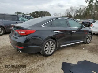 2017 Hyundai Sonata Sport with VIN 5NPE34AF8HH582578, listed as a Copart auction lot 43560525 with Not Provided miles and Salvage Title. Bid and sale history available at carsss.com. Image 3.
