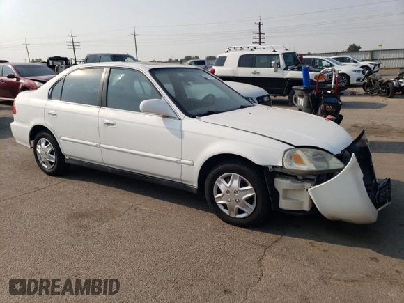 2000 Honda Civic EX with VIN JHMEJ864XYS001683, listed as a Copart auction lot 70066364 with 200,858 mi miles and Salvage Title. Bid and sale history available at carsss.com. Image 4.