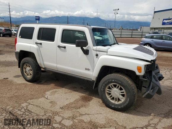 2006 Hummer H3 with VIN 5GTDN136668286254, listed as a Copart auction lot 70252514 with 112,987 mi miles and Salvage Title. Bid and sale history available at carsss.com. Image 4.