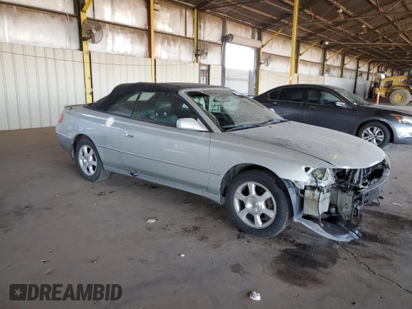 2002 Toyota Solara SE with VIN 2T1FF28PX2C580985, listed as a Copart auction lot 83092354 with 264,668 mi miles and Salvage Title. Bid and sale history available at DreamBid. Image 4.