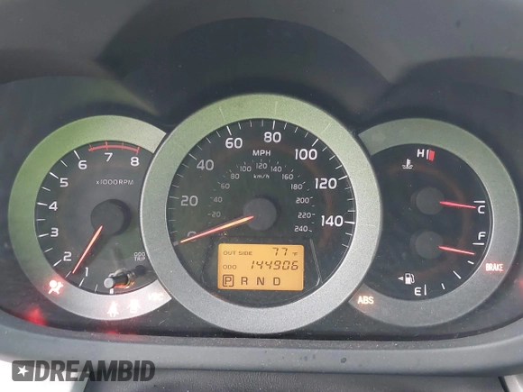 2008 Toyota RAV4 with VIN JTMBK33V086038882, listed as a IAAI auction lot 41945559 with 144,906 mi miles. Bid and sale history available at carsss.com. Image 7.