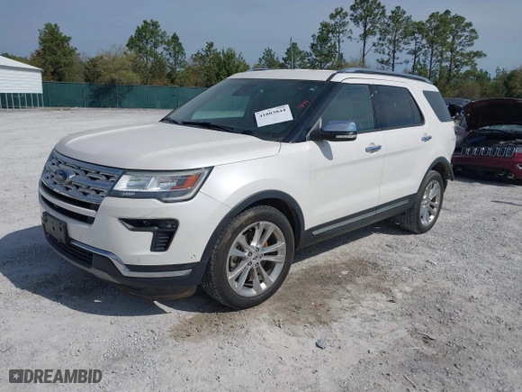 2018 Ford Explorer Limited with VIN 1FM5K7F83JGB57595, listed as a IAAI auction lot 41803844 with 134,496 mi miles. Bid and sale history available at carsss.com. Image 18.