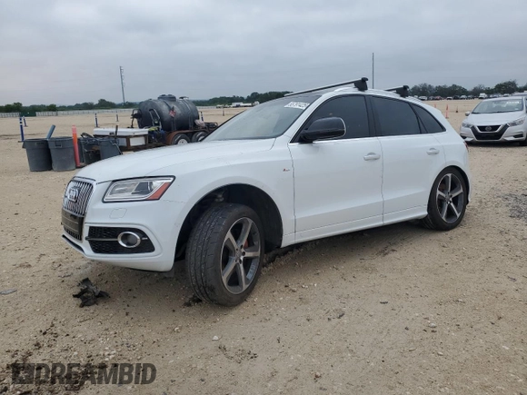 2015 Audi Q5 Premium Plus with VIN WA1DGAFP6FA090940, listed as a Copart auction lot 55791425 with 130,738 mi miles and Salvage title. Bid and sale history available at DreamBid. Image 1.