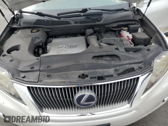 2010 Lexus RX 450h with VIN JTJBC1BA9A2404669, listed as a Copart auction lot 60705955 with 139,210 mi miles and Salvage title. Bid and sale history available at DreamBid. Image 12.