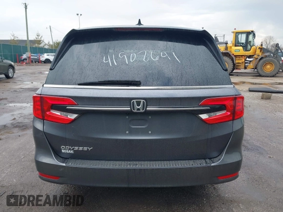 2024 Honda Odyssey EX-L with VIN 5FNRL6H69RB053109, listed as a IAAI auction lot 41902641 with 19,358 mi miles and . Bid and sale history available at DreamBid. Image 16.