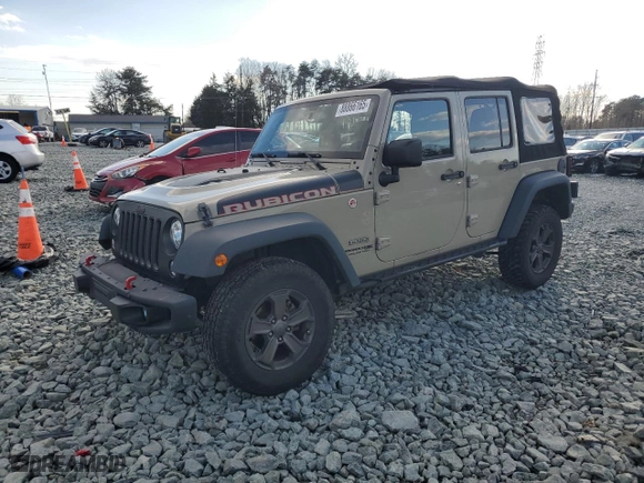2018 Jeep Wrangler JK Unlimited Rubicon with VIN 1C4BJWFG7JL832917, listed as a Copart auction lot 88866165 with 83,598 mi miles and Salvage Title. Bid and sale history available at carsss.com. Image 1.