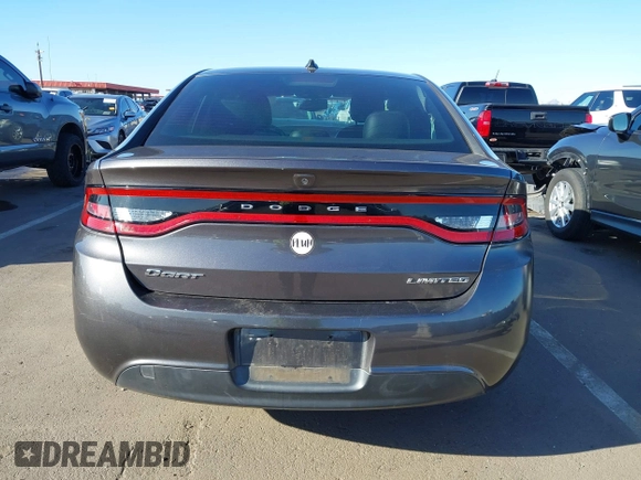 2015 Dodge Dart Limited with VIN 1C3CDFCB0FD112725, listed as a IAAI auction lot 41836277 with 119,860 mi miles. Bid and sale history available at carsss.com. Image 17.