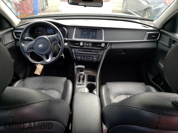 2018 Kia Optima EX with VIN 5XXGU4L38JG205047, listed as a Copart auction lot 49310425 with 111,606 mi miles and Salvage Title. Bid and sale history available at carsss.com. Image 8.